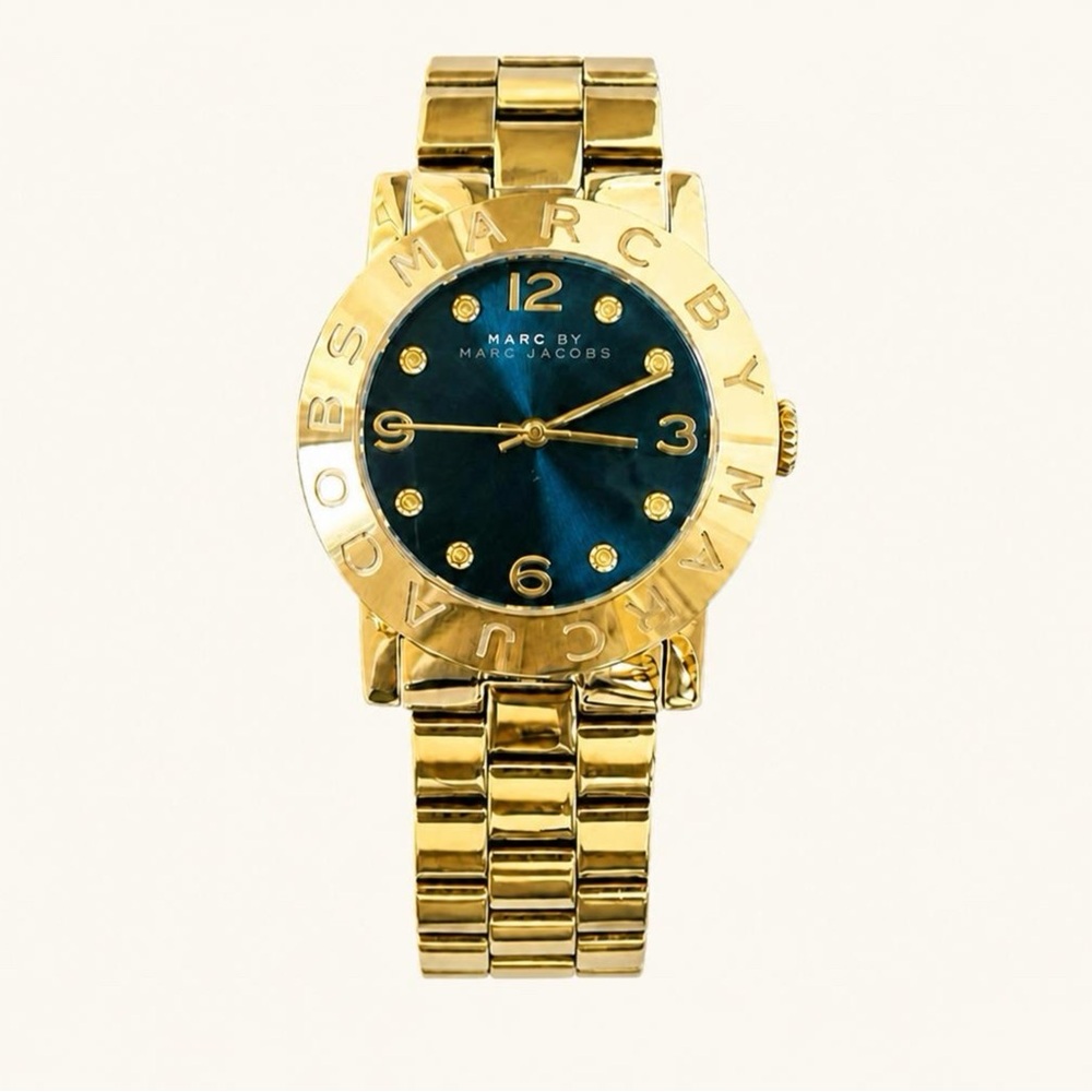 Marc by Marc Jacobs Gold Tone Blue Dial Watch (NWT)